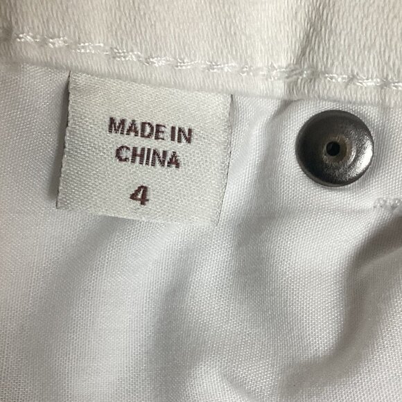 Coldwater Creek  Sz 4 (27x31) Classic Fit Straight Leg Jeans White 186B - Picture 9 of 11